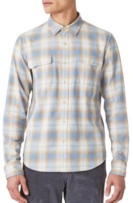 Lucky Brand Plaid Button-Up Shirt in Blue Plaid