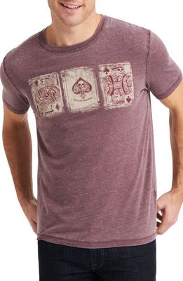 Lucky Brand Poker Cards Graphic T-Shirt in Port Royale