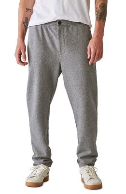 Lucky Brand Relaxed Fit Cotton Pants in Heather Grey