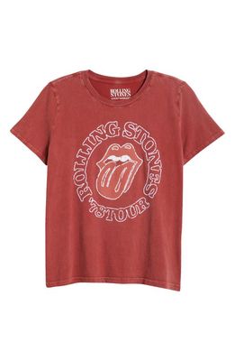 Lucky Brand Rolling Stones '78 Tour Cotton Graphic T-Shirt in Brick Red