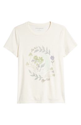Lucky Brand Stay Wild Mood Child Cotton T-Shirt in Whisper White