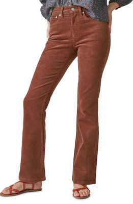 Lucky Brand Stevie High Waist Corduroy Flare Jeans in Hot Cocoa