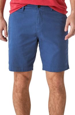 Lucky Brand Stretch Twill Flat Front Shorts in English Blue