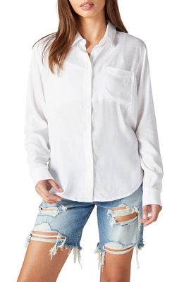Lucky Brand The Boyfriend Button-Up Shirt in Bright White