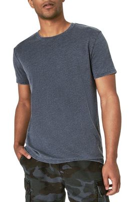 Lucky Brand Venice Burnout Crewneck T-Shirt in American Navy