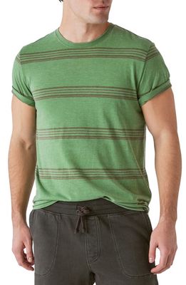 Lucky Brand Venice Burnout Stripe T-Shirt in Multi