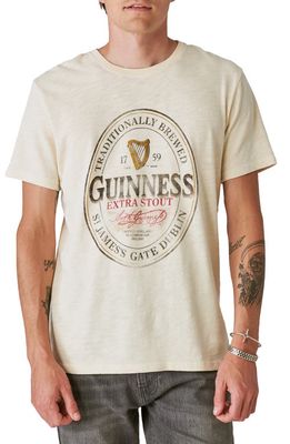 Lucky Brand x Guinness Cotton Graphic T-Shirt in Parchment
