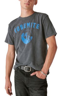 Lucky Brand Yosemite Graphic T-Shirt in Jet Black