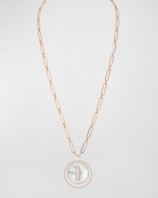 Lucky Move 18K Rose Gold Mother-of-Pearl Necklace