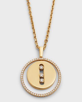 Lucky Move Diamond Necklace in 18K Yellow Gold