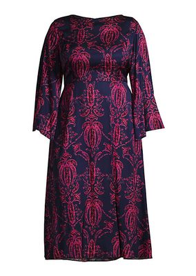 Lucrezia Printed Midi-Dress