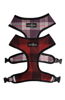 Lucy & Co. The Holly Jolly Plaid Reversible Dog Harness
