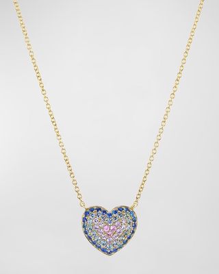 Lucy Necklace in 18K Yellow Gold and Sapphires
