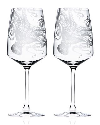 Lucy Red Wine Glasses, Set of 2