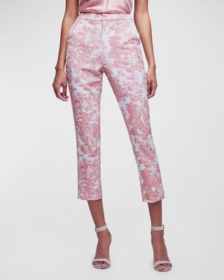 Ludivine Printed Cropped Trousers