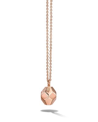 Ludlow Rock 18k Rose Gold Pendant Necklace with Diamonds