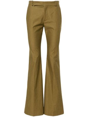 Ludovic de Saint Sernin Bum tailored flared trousers - Green