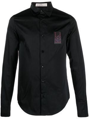 Ludovic de Saint Sernin logo-patch shirt - BLACK