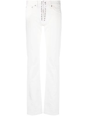 Ludovic de Saint Sernin low-rise straight-leg jeans - White
