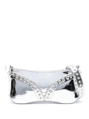 Ludovic de Saint Sernin The Cleavage mirrored leather bag - Silver