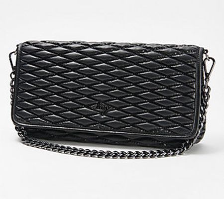 Lug Metallic Quilted Shoulder Bag with Chain Strap - Strut