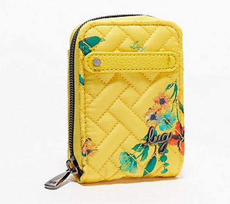 Lug RFID Quilted Wallet with Charm Bar - Flurry