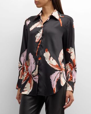 Lugano Floral-Print Recycled Twill Shirt