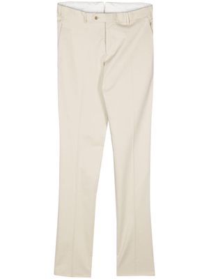 LUIGI BIANCHI MANTOVA cotton chino trousers - Neutrals