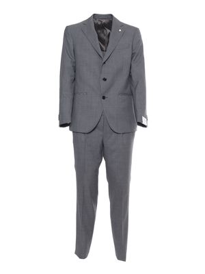 Luigi Bianchi Mantova Gray Mens Suit