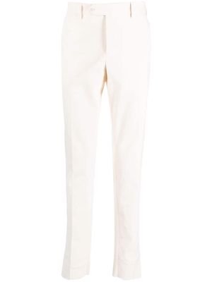 LUIGI BIANCHI MANTOVA slim-cut cotton trousers - Neutrals