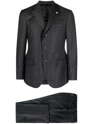 LUIGI BIANCHI MANTOVA stripe-print wool suit - Neutrals