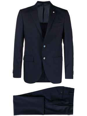 LUIGI BIANCHI MANTOVA two-piece single-breasted suit - Blue