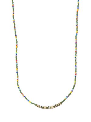 LUIS MORAIS 14kt yellow gold diamond beaded necklace