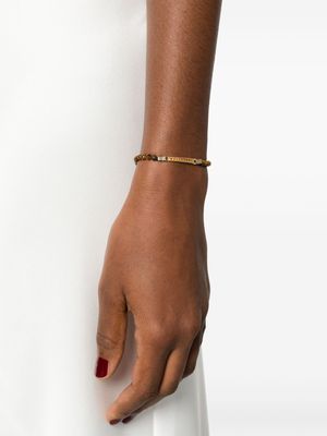 LUIS MORAIS 14kt yellow gold gemstone bead bracelet - Brown