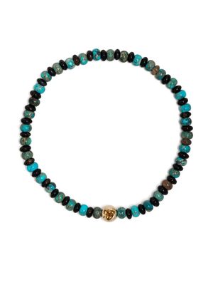 LUIS MORAIS 14kt yellow gold sapphire beaded bracelet - Blue