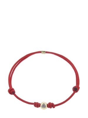 LUIS MORAIS diamond bead cord bracelet - Red
