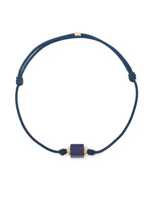 LUIS MORAIS hexagon lapis bolt cord bracelet - Blue