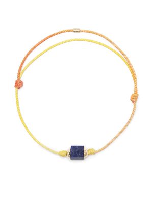 LUIS MORAIS hexagon lapis bolt cord bracelet - Yellow