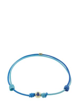 LUIS MORAIS Sapphire Trillion cord bracelet - Gold