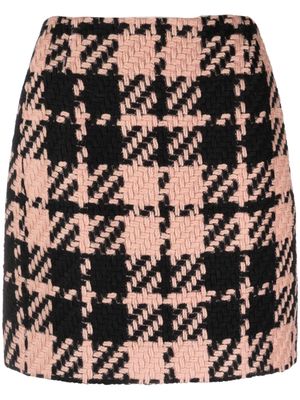 Luisa Cerano A-line virgin wool tweed miniskirt - Black
