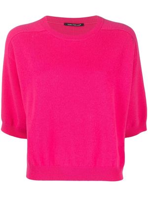 Luisa Cerano crew-neck knit jumper - Pink