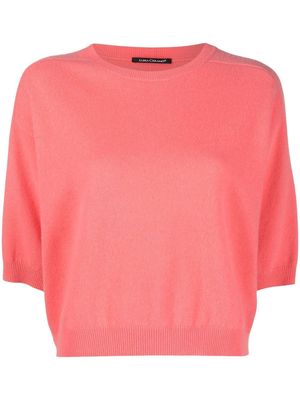 Luisa Cerano crew-neck knitted top - Pink