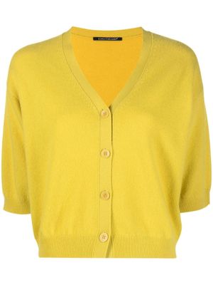 Luisa Cerano cropped short-sleeved cardigan - Yellow