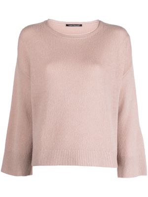 Luisa Cerano drop-shoulder fine-knit jumper - Pink