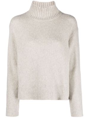 Luisa Cerano high-neck jersey-knit jumper - Grey