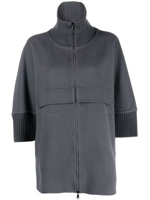 Luisa Cerano knitted zipped sweatshirt - Grey