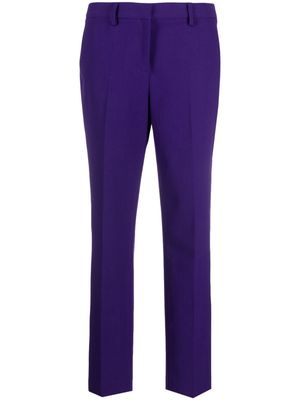 Luisa Cerano mid-rise cropped trousers - Purple