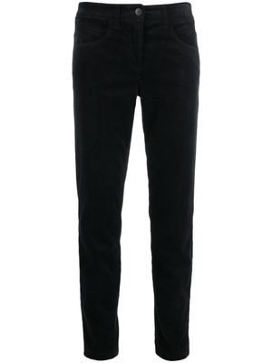 Luisa Cerano mid-rise slim-cut trousers - Black