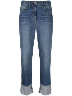 Luisa Cerano mid-rise tapered jeans - Blue