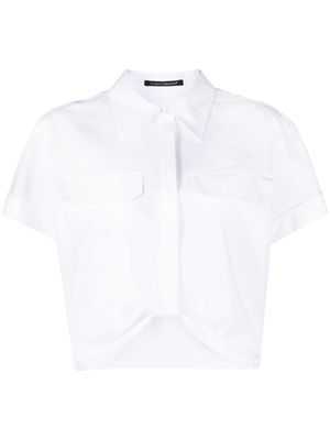 Luisa Cerano short-sleeved cropped shirt - White